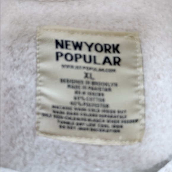 Myrtle Beach Beige and Brown Crewneck Sweatshirt - Picture 3 of 5